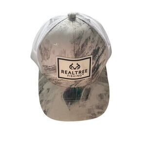 Realtree Fishing Trucker Hat Unisex One Size Camo Mesh Snapback Outdoor Cap